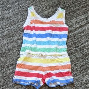 Primary Multicolor Striped Top